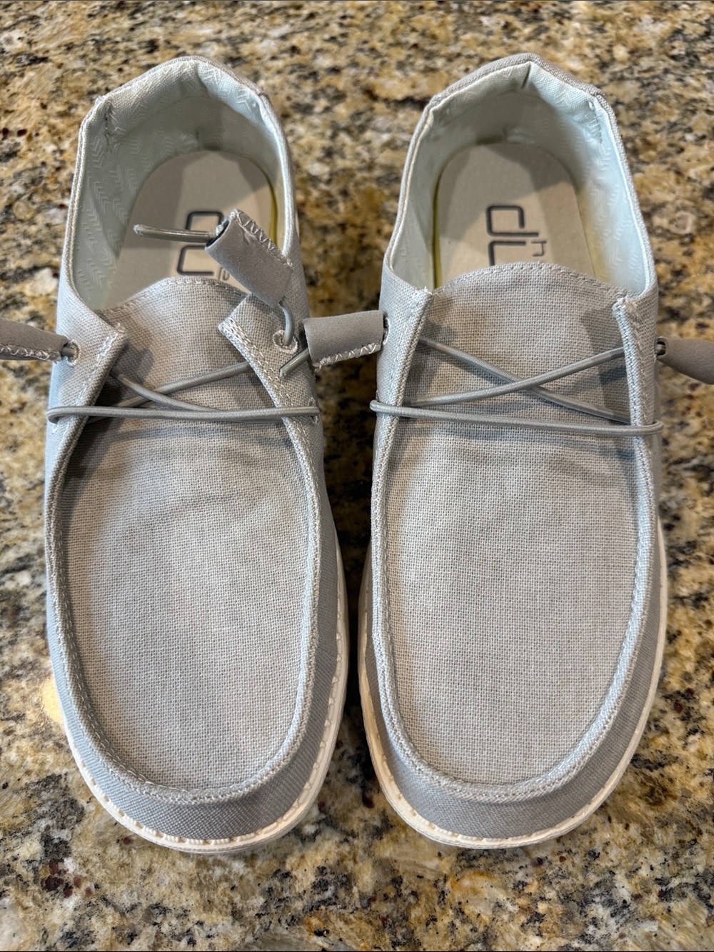 Hey Dude Wendy Slip-On Loafers in Light Gray Women’s Size 9